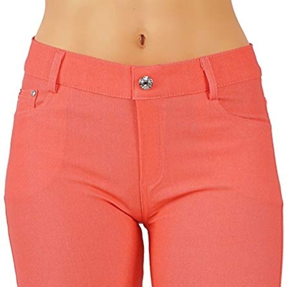 Jean Look Jeggings Slim Fit Pull Up Pants  - Picture 4 of 4